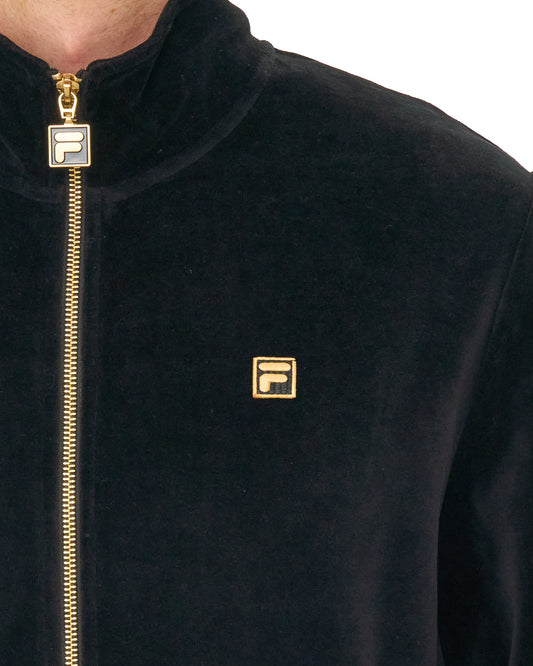 Fila Gold Fila Gold Bos Velour Track Top Black