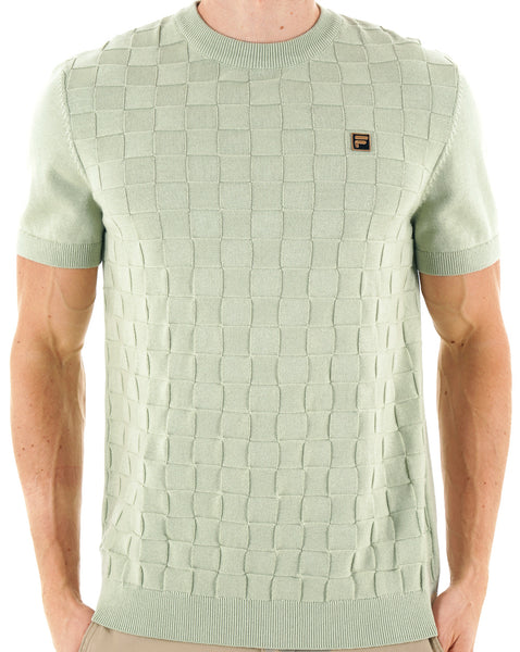Fila Gold Campbell Square Knit Tee hellgrün