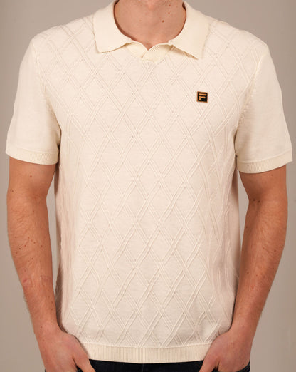 Fila Gold Denny Strickpolo Off White