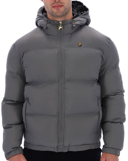 Fila Gold Desmond Puffa Jacket Gunmetal