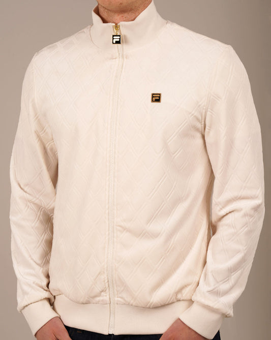 Fila Gold Fila Gold Diamond Velours-Trainingsjacke Off White
