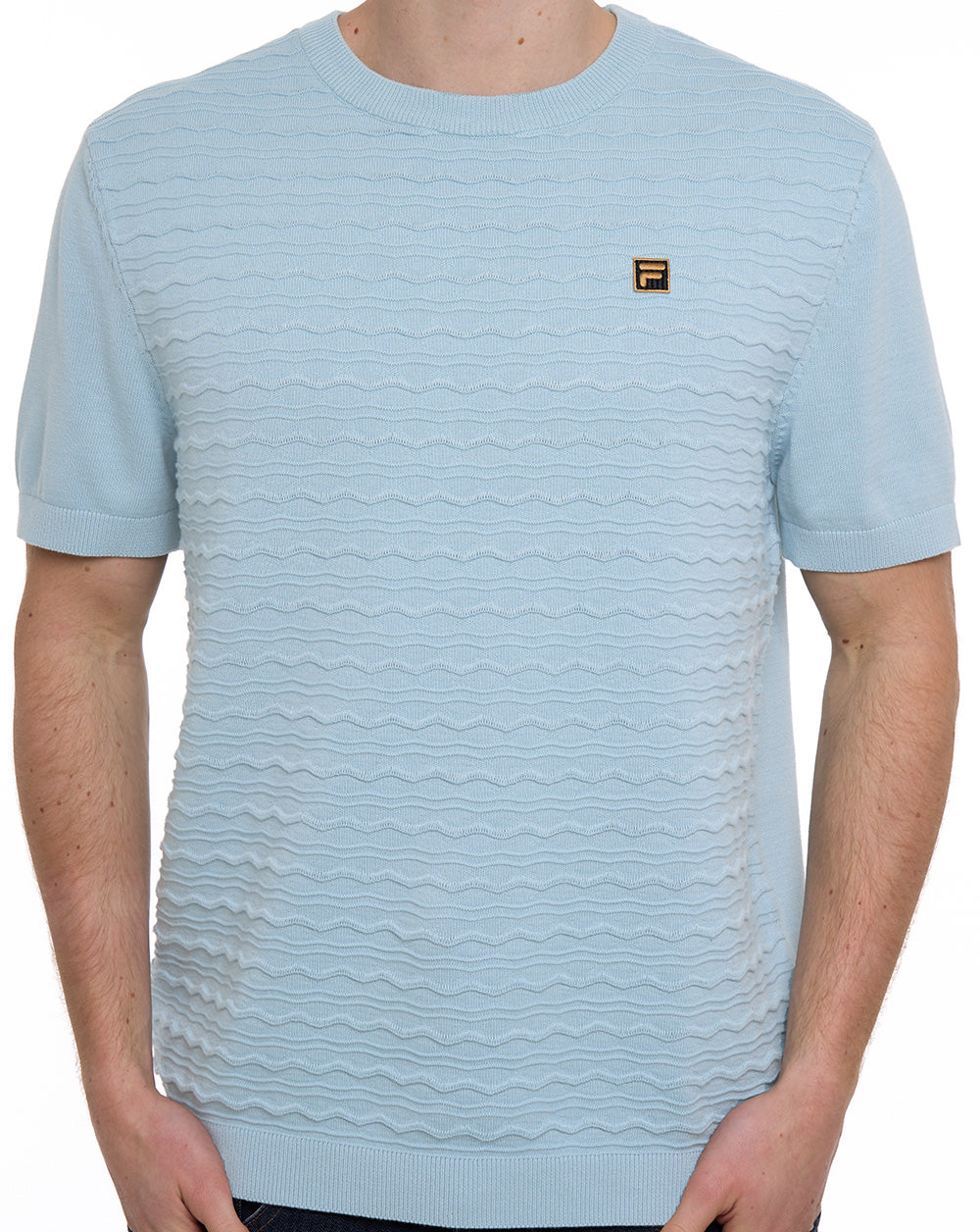 Fila Gold Don Strick-T-Shirt Sterling Blau