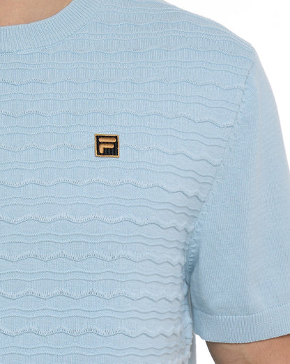 Fila Gold Don Strick-T-Shirt Sterling Blau