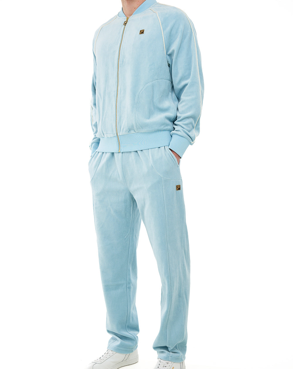 Fila Gold Fella Velours-Trainingsjacke Sterlingblau