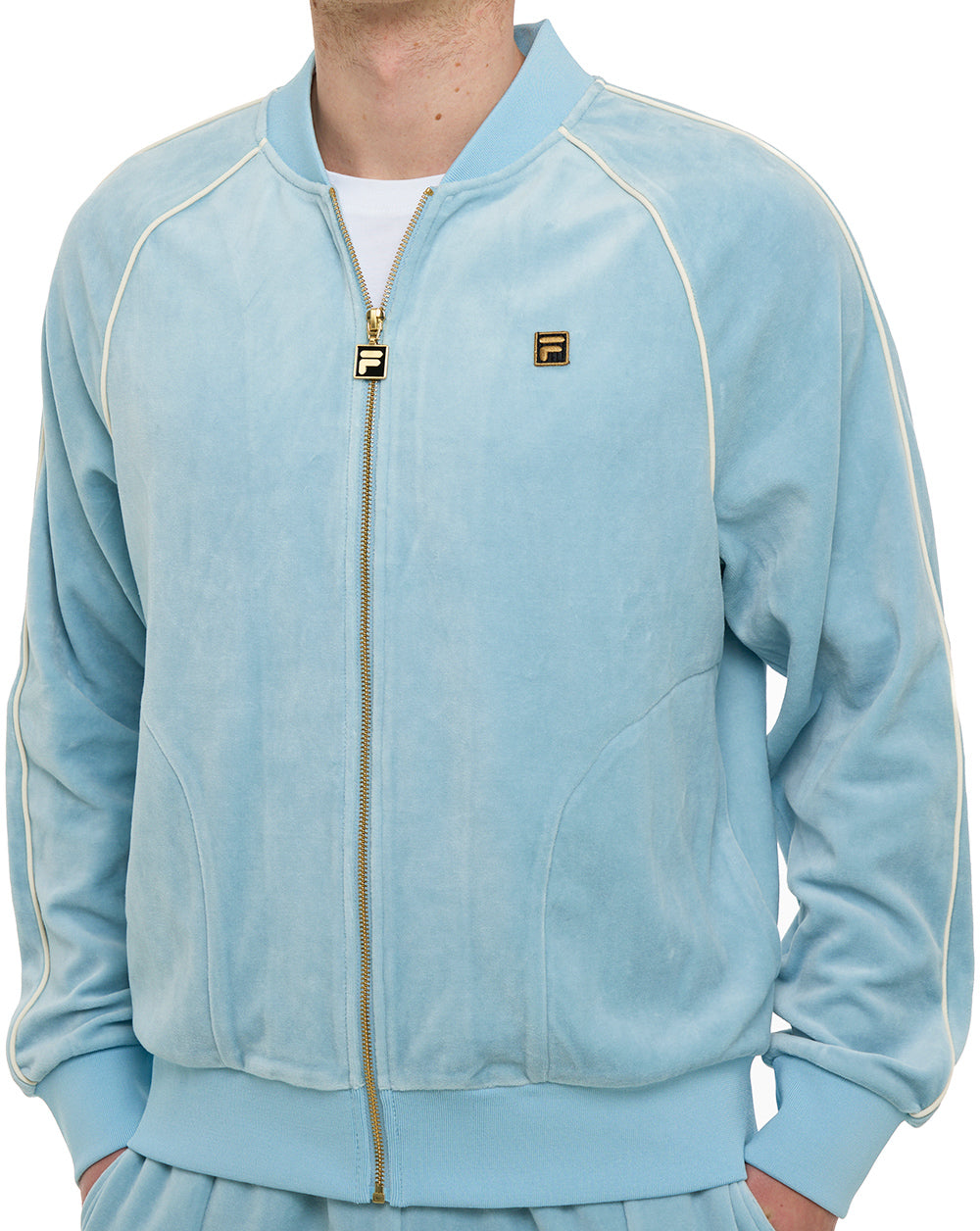 Fila Gold Fella Velours-Trainingsjacke Sterlingblau