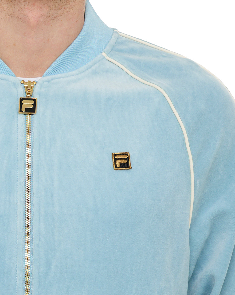 Fila Gold Fella Velours-Trainingsjacke Sterlingblau