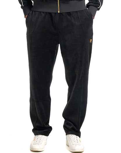 Fila Gold Fella Velour Track Pants Black