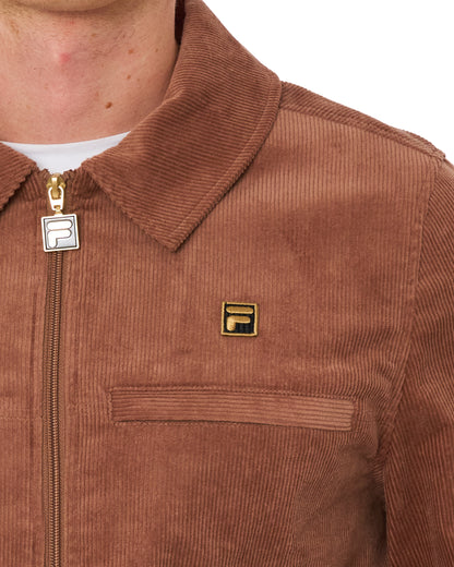 Fila Gold Roman Corduroy Overshirt Raw Umber