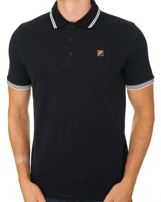 Fila Gold Fila Gold Soren 3 Polo Shirt Black