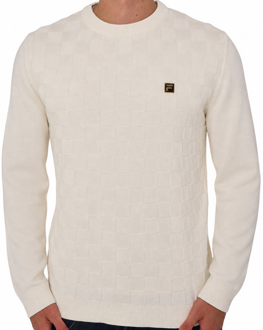 Fila Gold Fila Gold Square Knit Jumper Egret