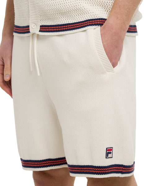 Fila Vintage Clemente Crochet Shorts Gardenia
