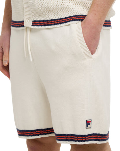 Fila Vintage Clemente Crochet Shorts Gardenia