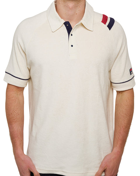 Fila Vintage Settanta Mk2 Towelling Polo Gardenia