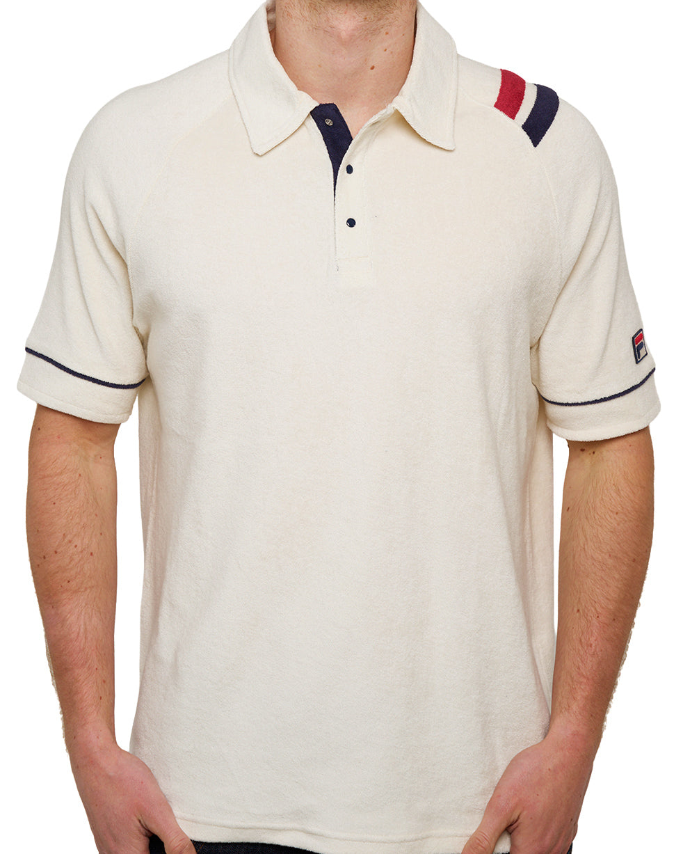 Fila Vintage Settanta Mk2 Towelling Polo Gardenia