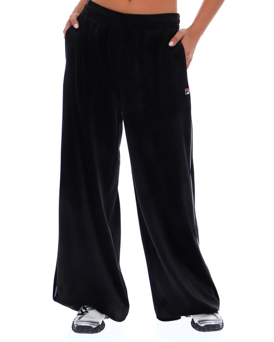 Fila Women Fila Vintage Angel Velour Wide Leg Pants Black
