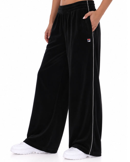 Fila Women Fila Vintage Angel Velour Wide Leg Pants Black