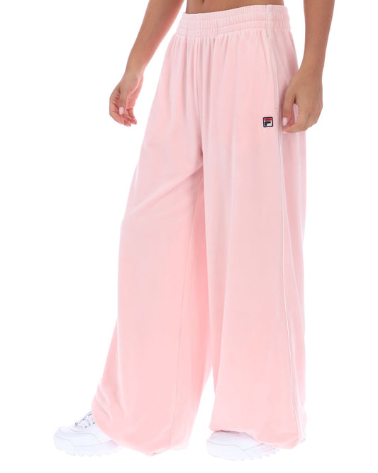 Fila Women Fila Vintage Angel Velour Wide Leg Pants Soft Pink