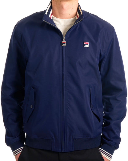 Fila Vintage Arturo Coach Jacket Navy