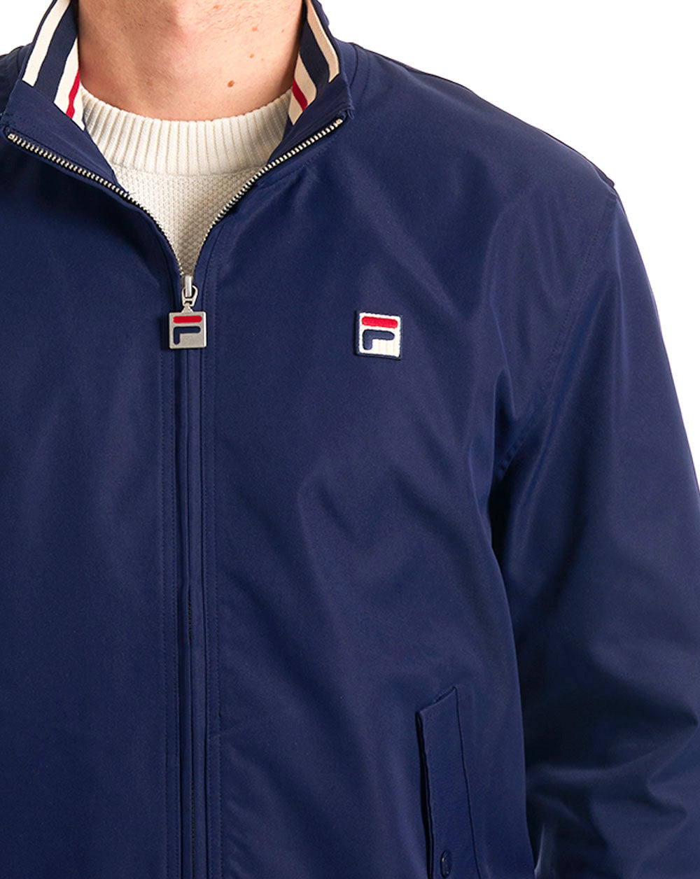 Fila Vintage Arturo Coach Jacket Navy