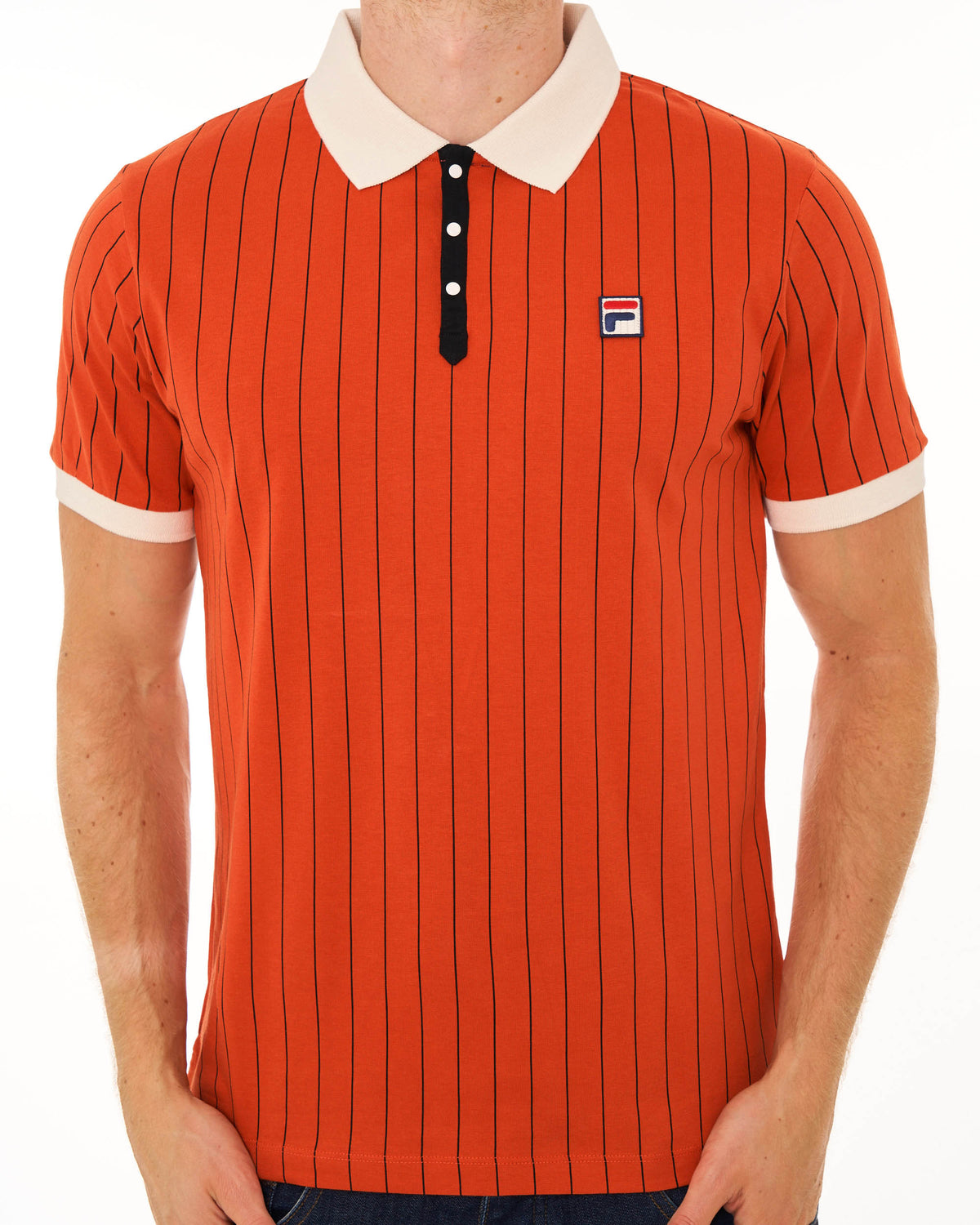 Fila Vintage BB1 Polo Shirt Burnt Orange/Gardenia