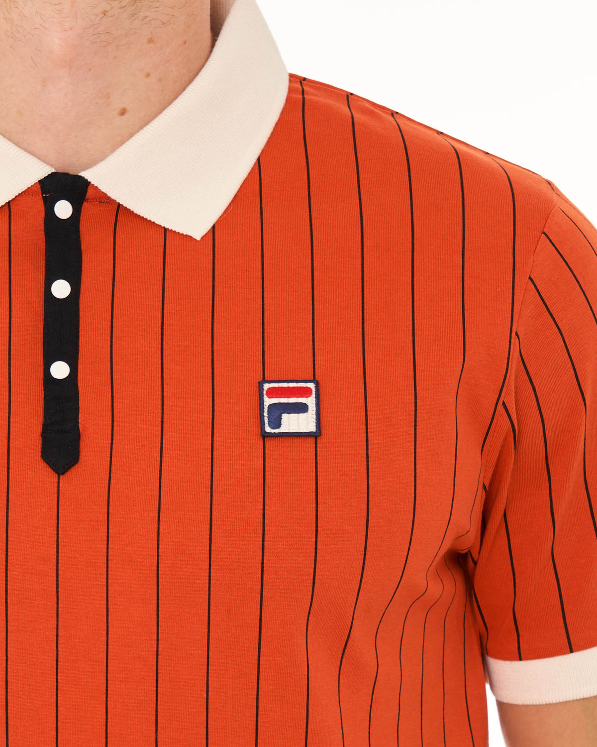 Fila Vintage BB1 Polo Shirt Burnt Orange/Gardenia