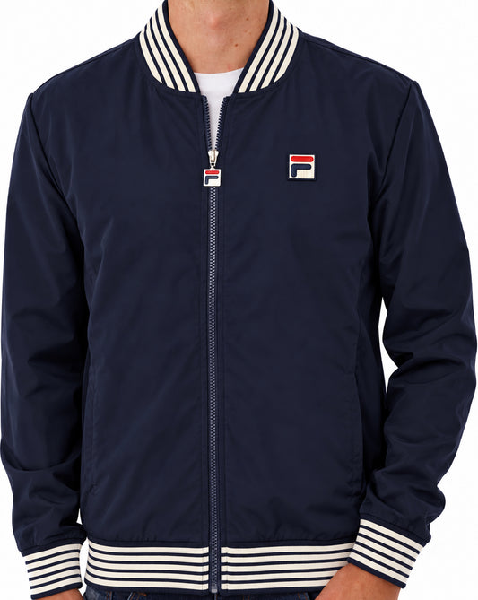 Fila Vintage Fila Vintage Badrick Bomber Jacket Navy/Gardenia