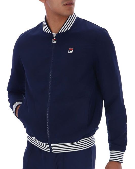 Fila Vintage Fila Vintage Badrick Bomber Jacket Navy/Gardenia