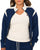 Fila Vintage Bianca Track Top Navy/Gardenia