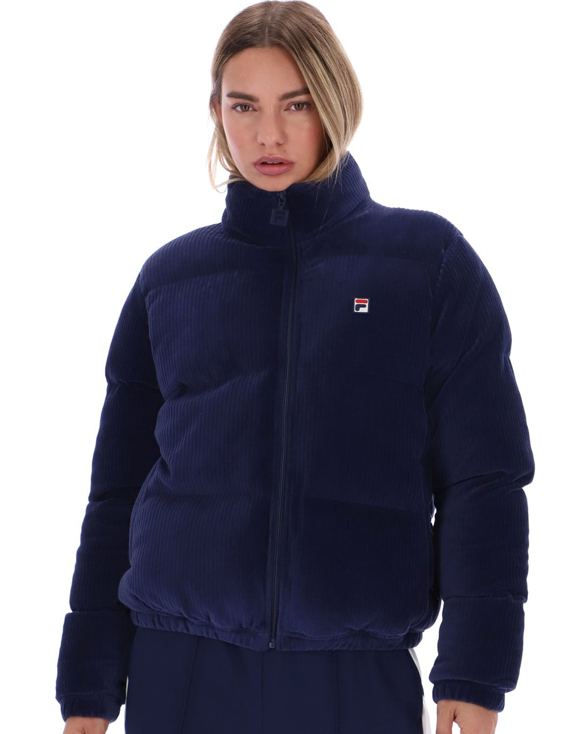 Fila Vintage Brandy Velour Puffa Navy