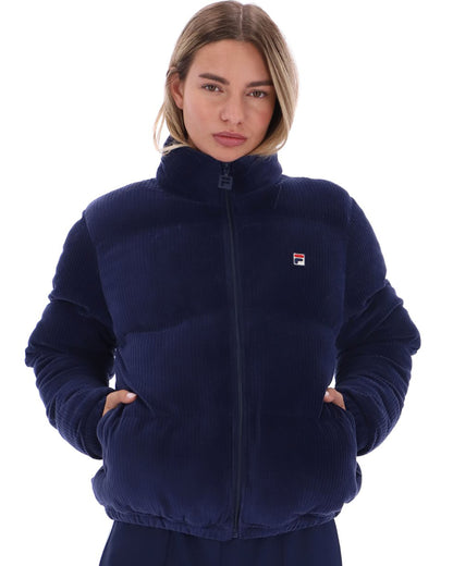 Fila Vintage Brandy Velour Puffa Navy