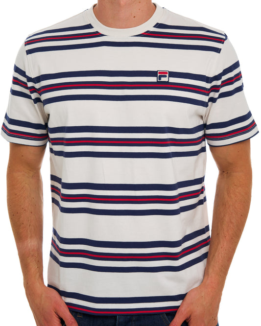 Fila Vintage Fila Vintage Cesare Streifen-T-Shirt Gardenia