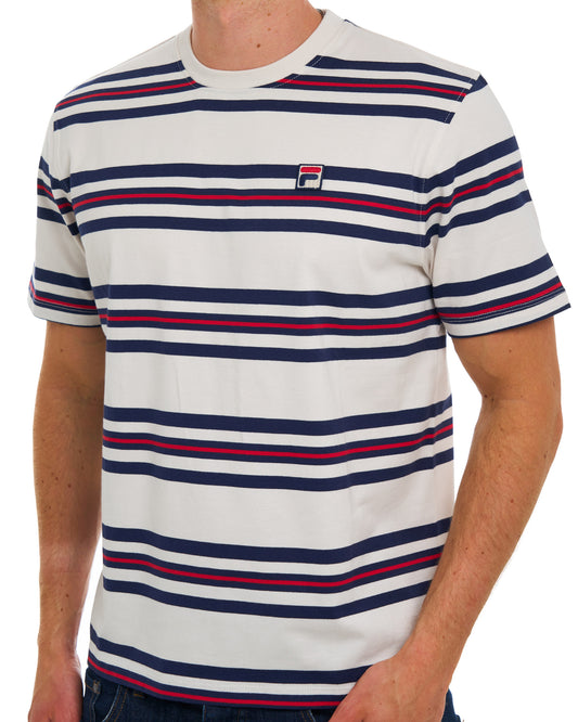Fila Vintage Fila Vintage Cesare Streifen-T-Shirt Gardenia