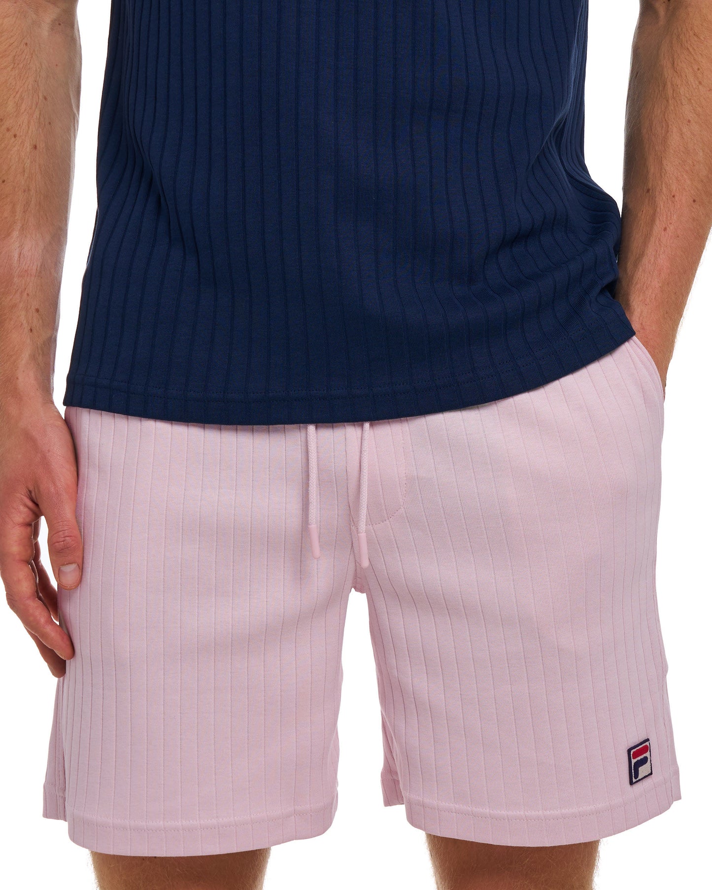 Fila Vintage Conrad Ribbed Shorts Soft Pink