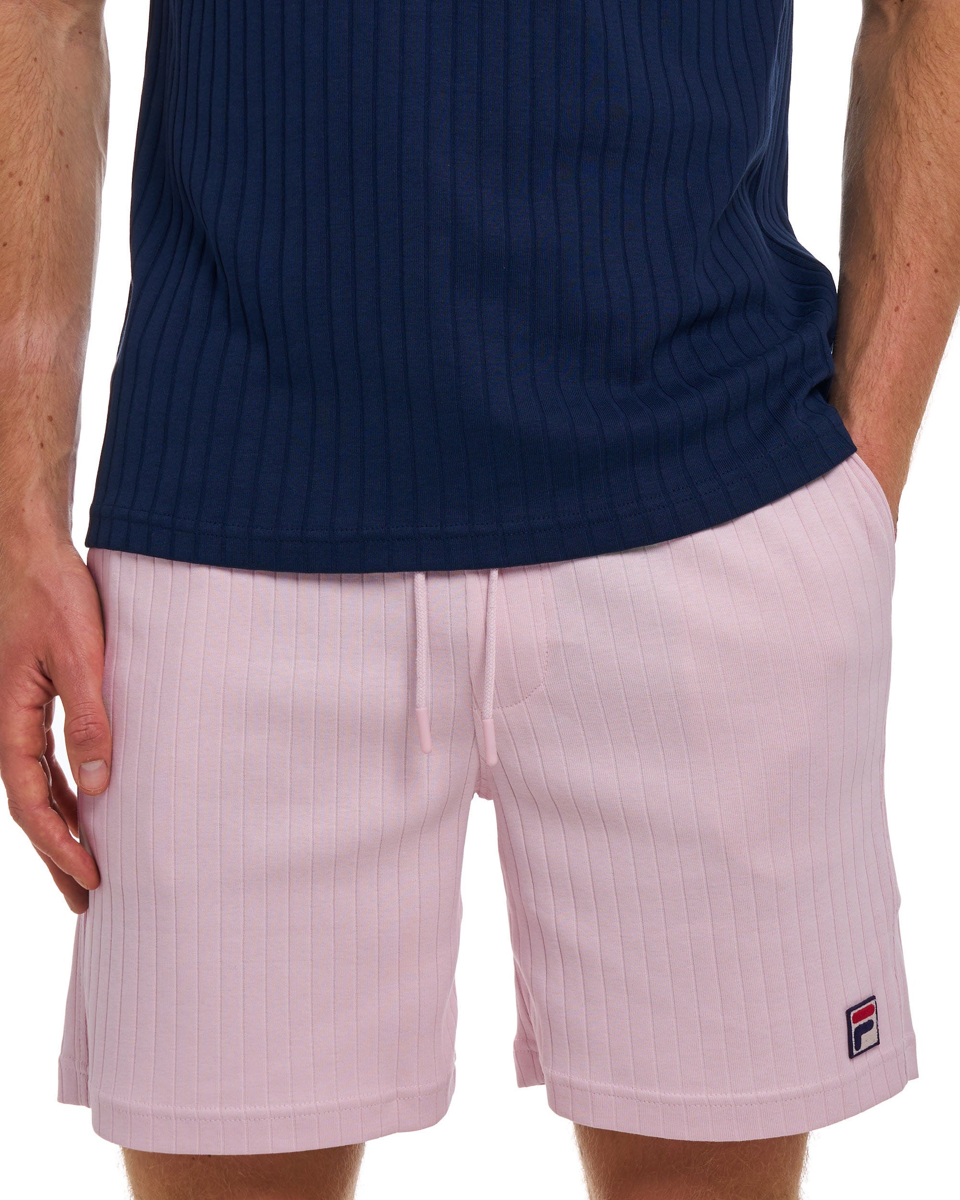 Fila Vintage Conrad Ribbed Shorts Soft Pink