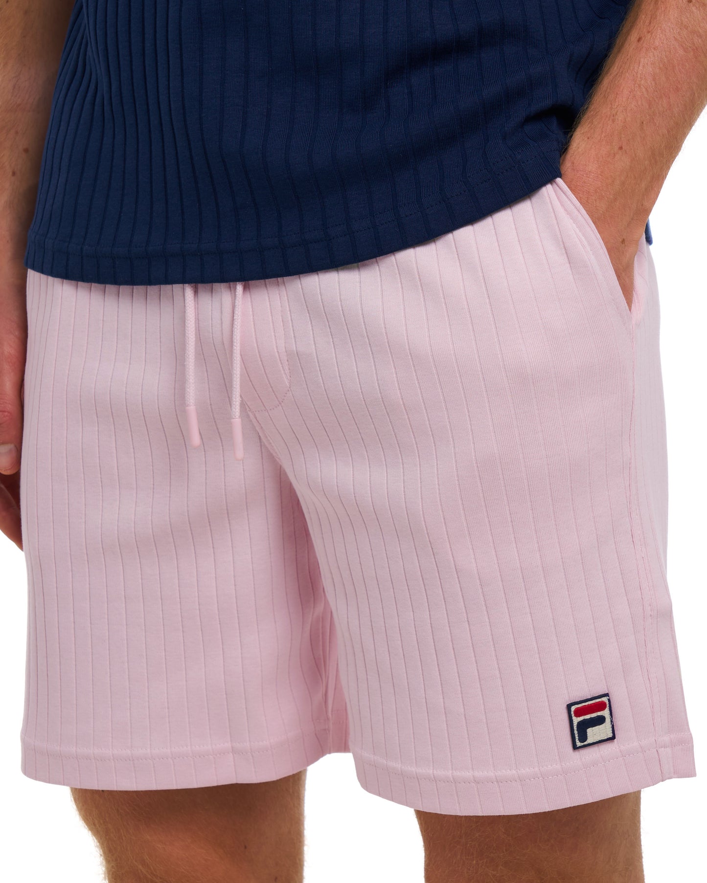 Fila Vintage Conrad Ribbed Shorts Soft Pink