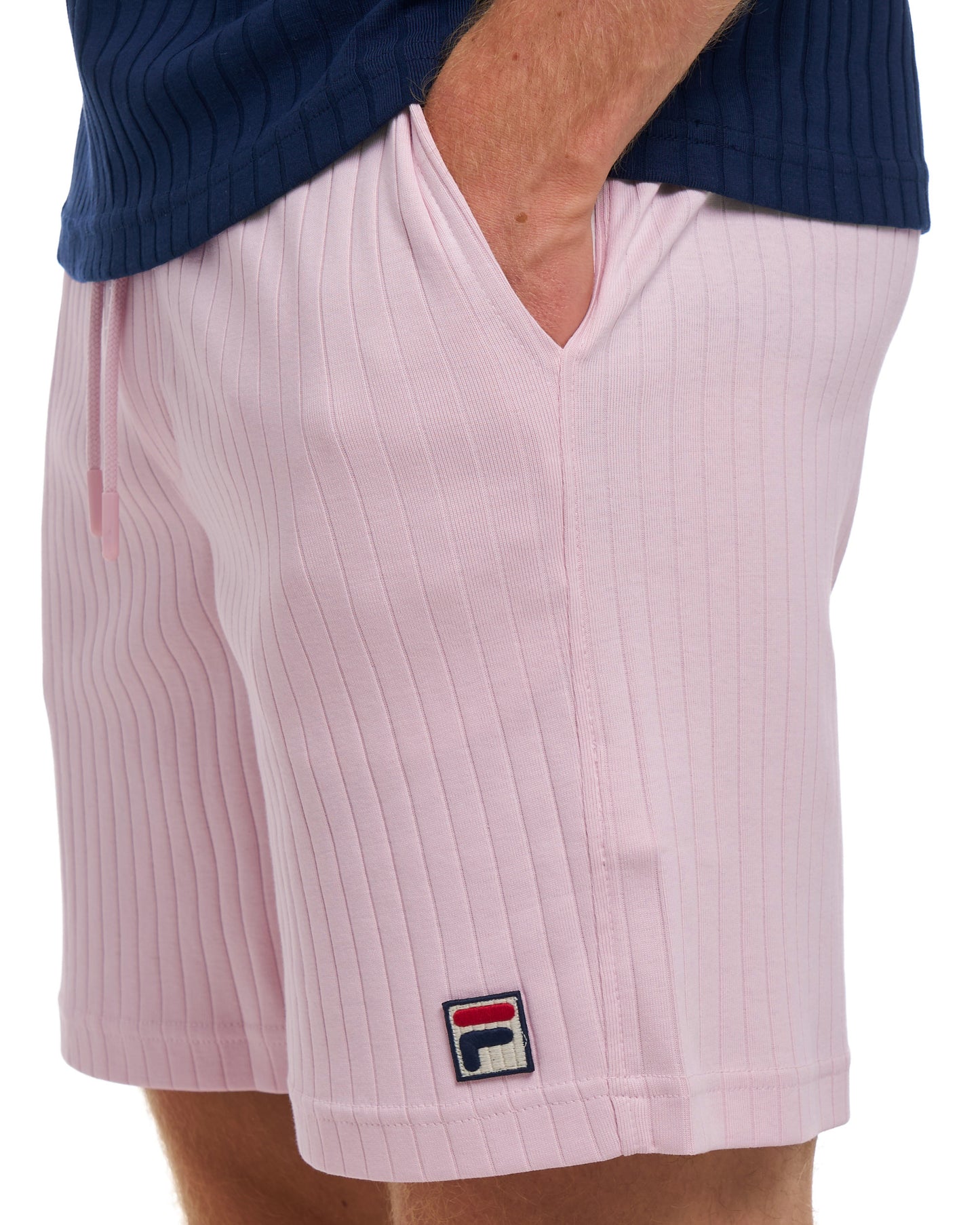 Fila Vintage Conrad Ribbed Shorts Soft Pink