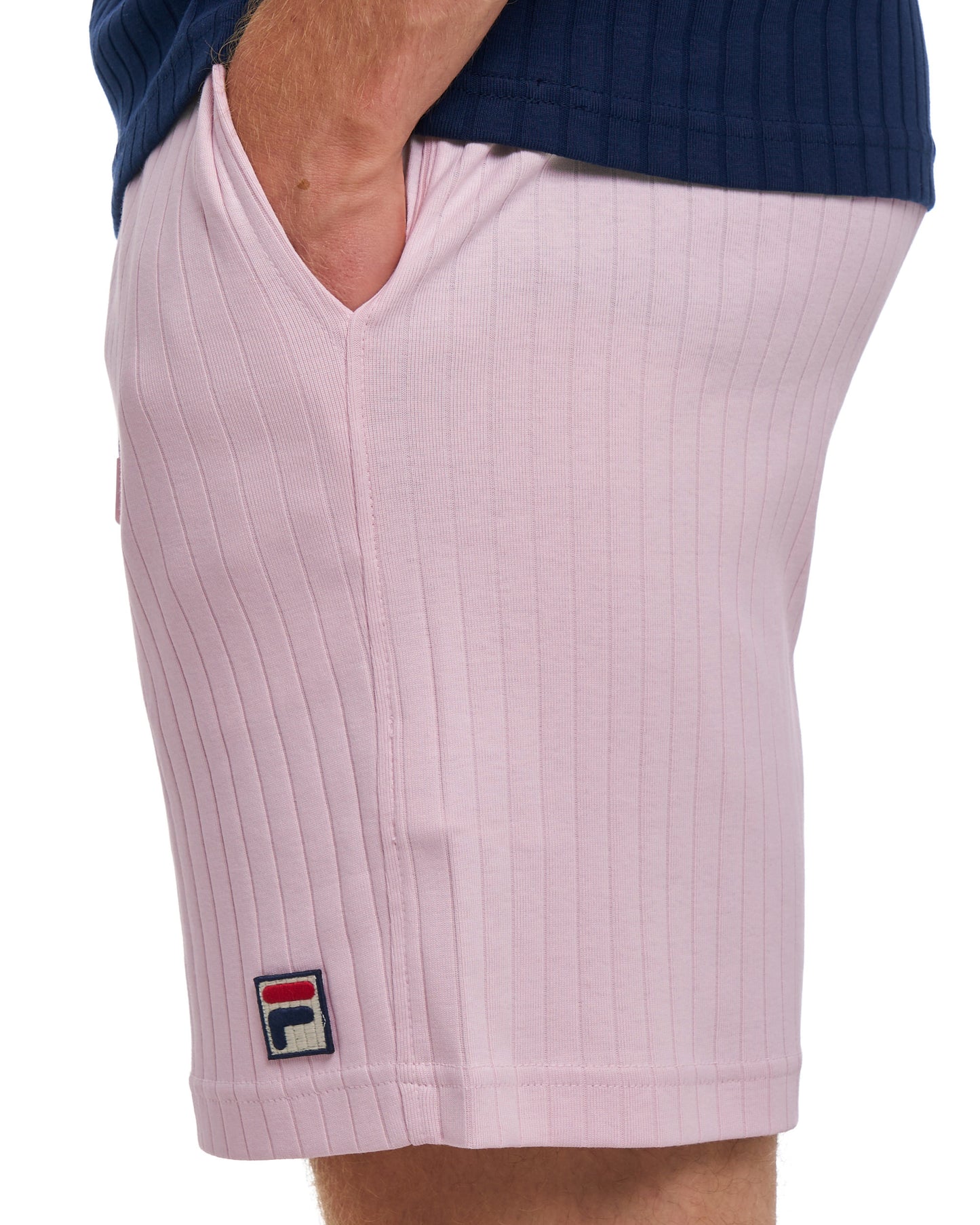 Fila Vintage Conrad Ribbed Shorts Soft Pink
