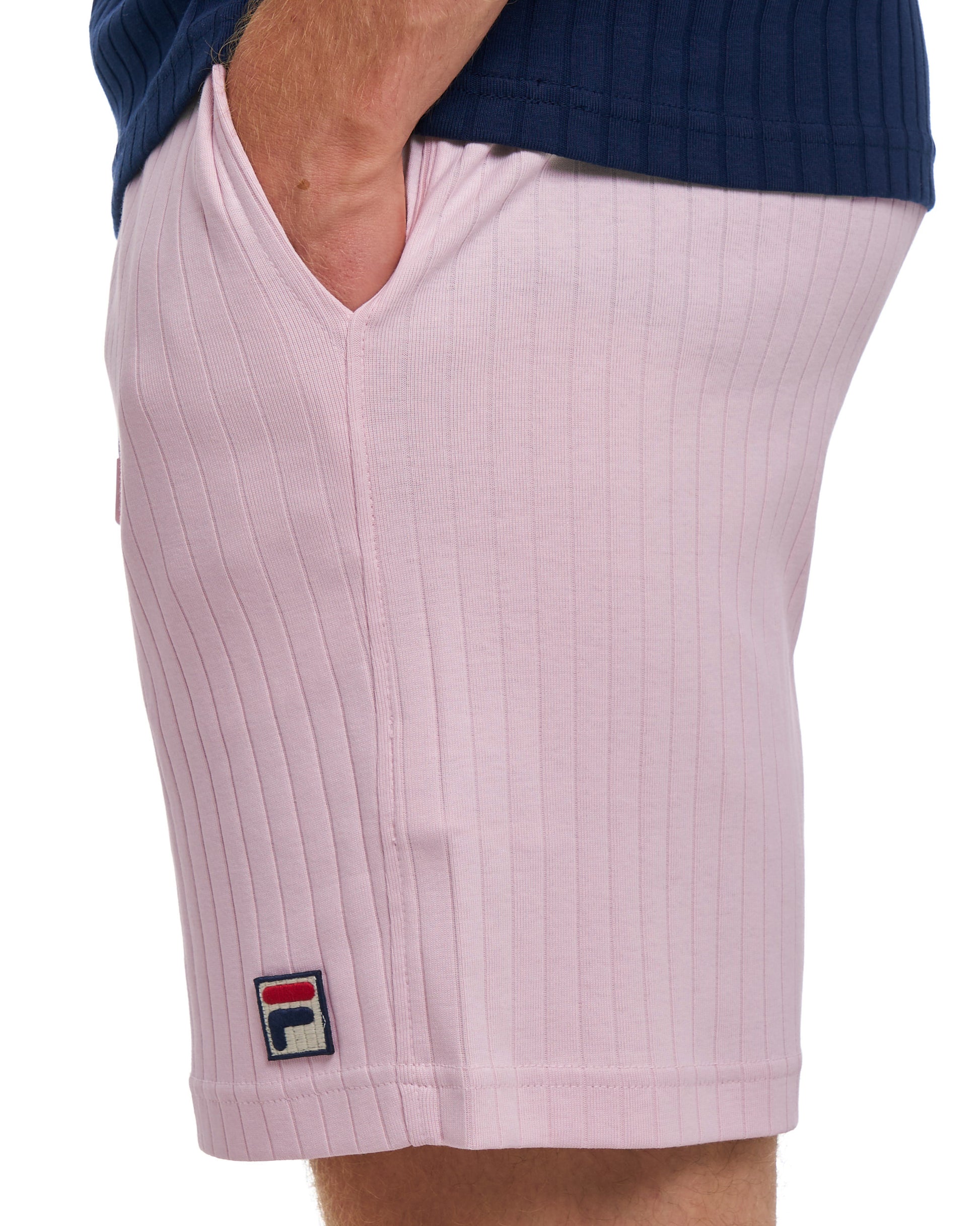 Fila Vintage Conrad Ribbed Shorts Soft Pink