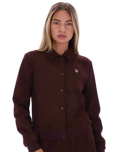 Fila Vintage Dreamer Suedette Jacket Fudge