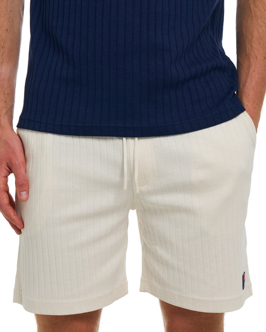 Fila Vintage Fila Vintage Conrad Ribbed Shorts Gardenia