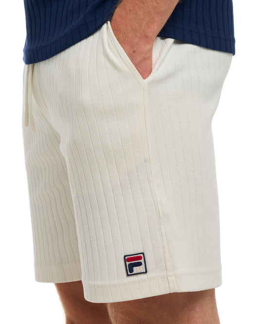 Fila Vintage Fila Vintage Conrad Ribbed Shorts Gardenia
