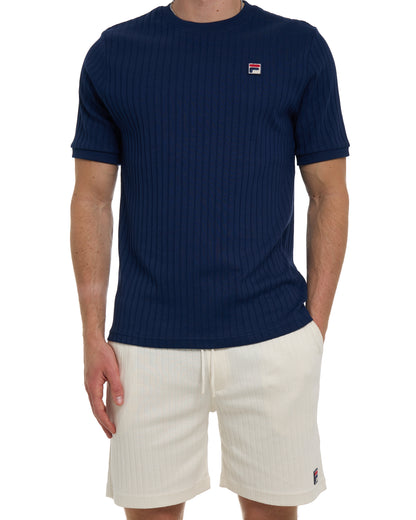 Fila Vintage Conrad Ribbed Shorts Gardenia