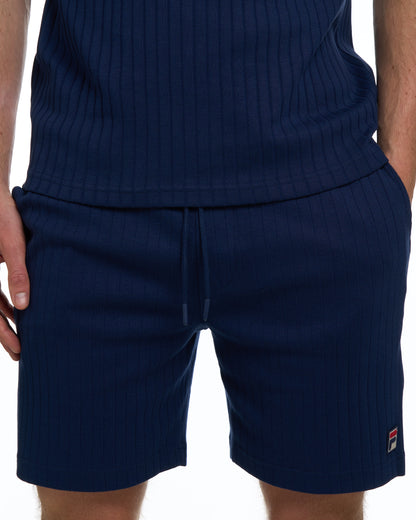Fila Vintage Conrad Ribbed Shorts Navy