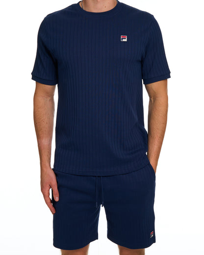 Fila Vintage Conrad Ribbed Shorts Navy