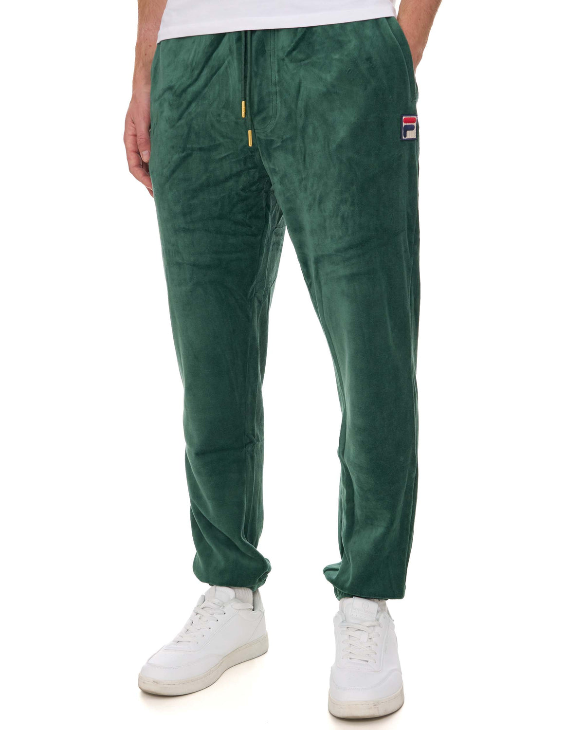 Fila Vintage Eddie Velour Track Pants Pine Green