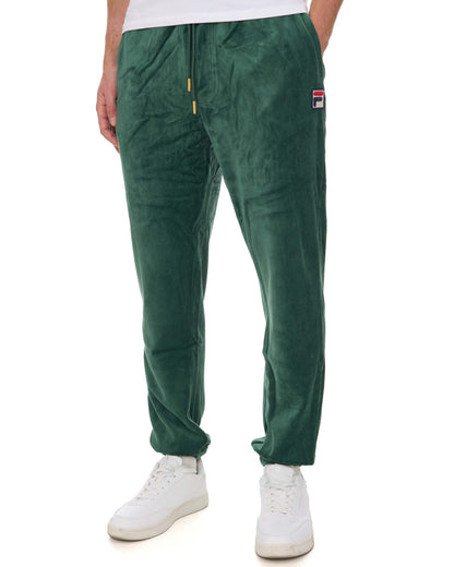 Fila Vintage Eddie Velour Track Pants Pine Green
