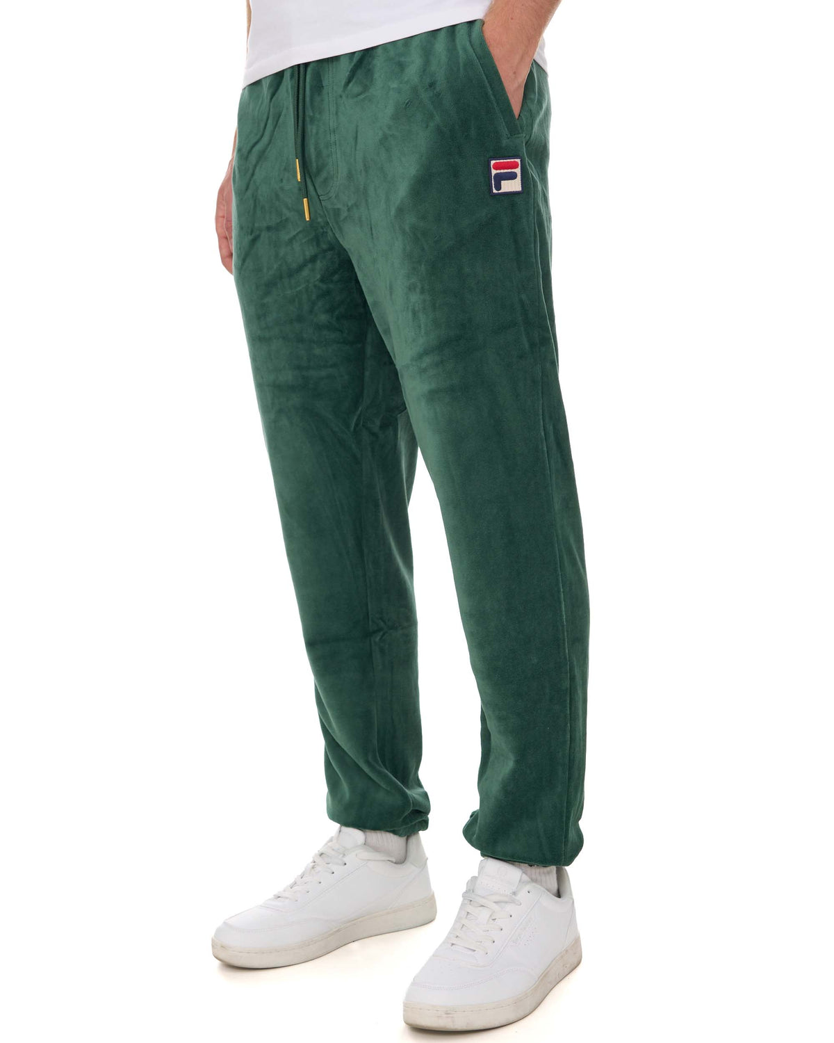 Fila Vintage Eddie Velour Track Pants Pine Green