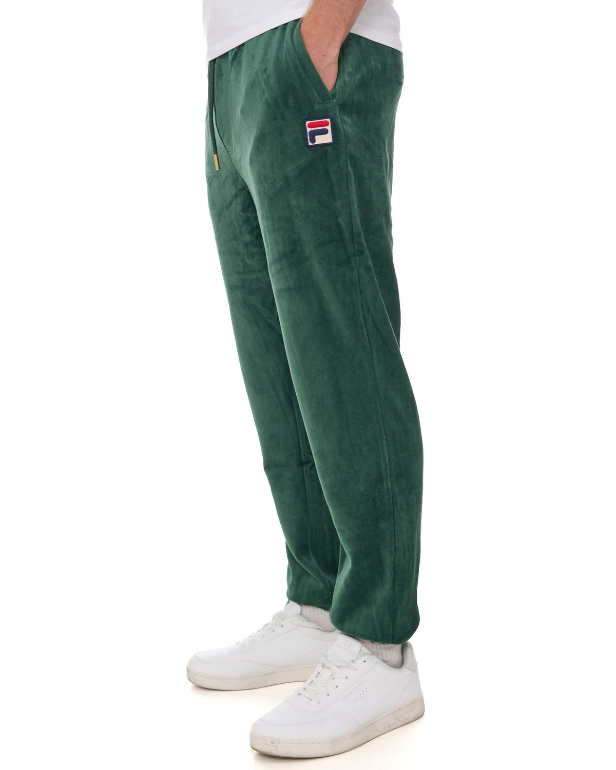 Fila Vintage Eddie Velour Track Pants Pine Green