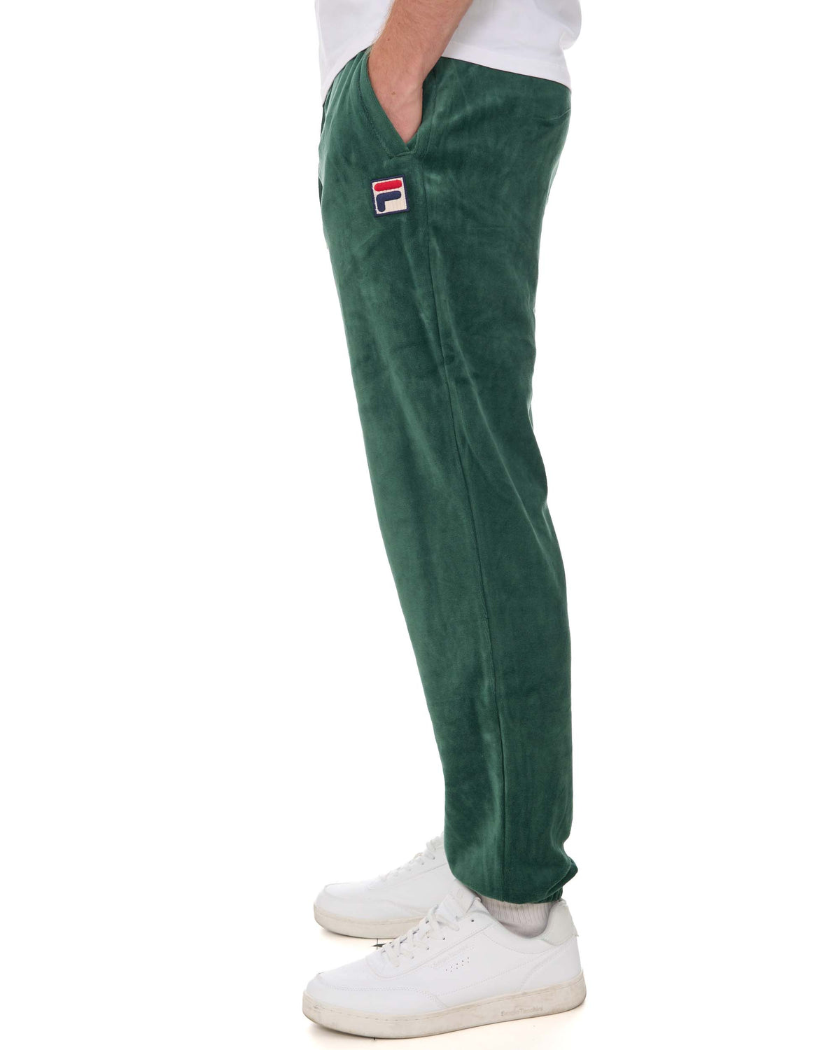Fila Vintage Eddie Velour Track Pants Pine Green