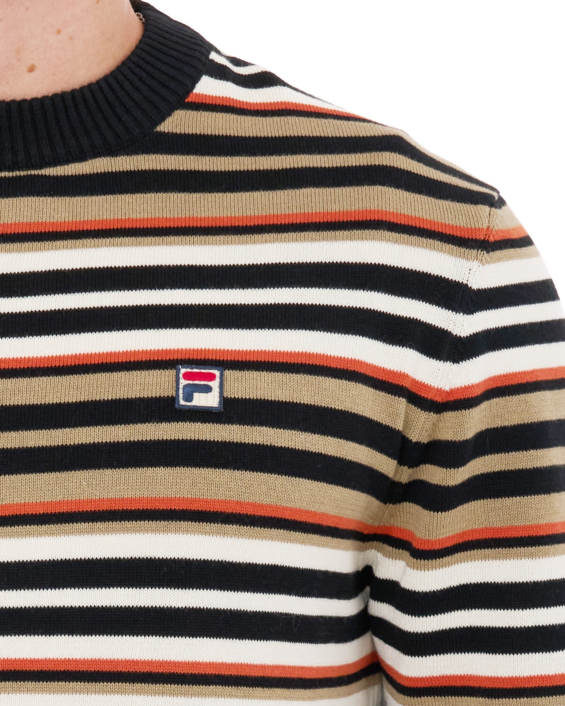 Fila Vintage Elias Striped Jumper Black/Multi